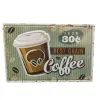 Coffee cups, retro tinplate paintings, tinplate signs, American-style logos, home decoration, cross-border bestsellers, metal posters, ironwork wall hangings Item Picture